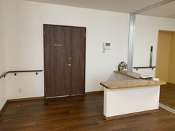 温かみのある受付