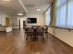 明るい共有スペース