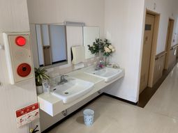 洗面台の壁面