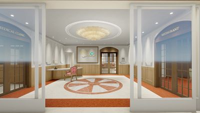スタイリッシュな受付空間