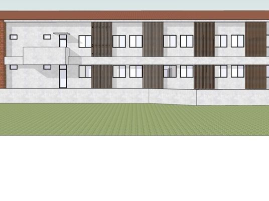 外観の建物正面  