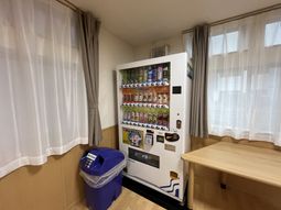 飲み物の自販機がある休憩室