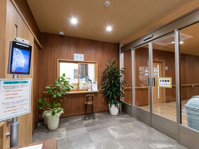 受付のあるエントランス