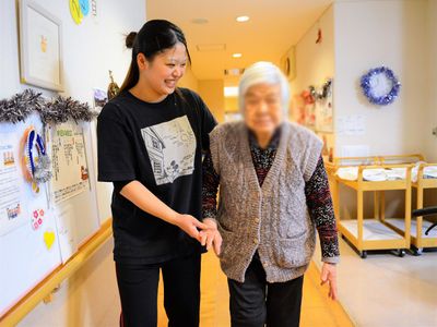 手伝いのある廊下