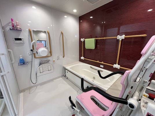 設備の整った浴室