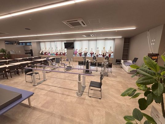 運動器具が並ぶ場所