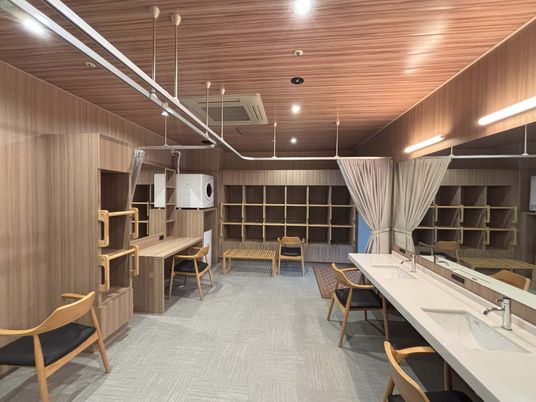 広々とした休憩室