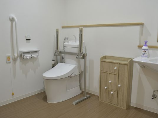 清潔なトイレ設備