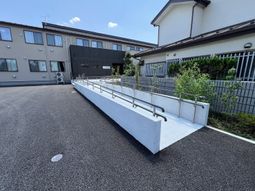 ゆったりとした中庭