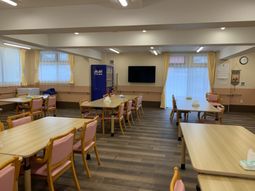 ゆとりある食堂