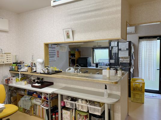 ゆったりしたキッチンスペース