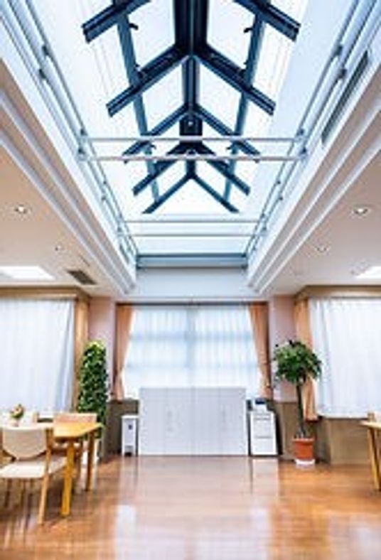 自然光が差し込む空間