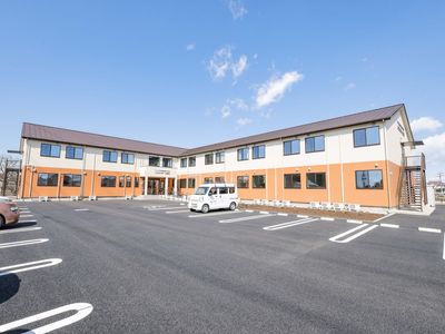 駐車場が広い外観