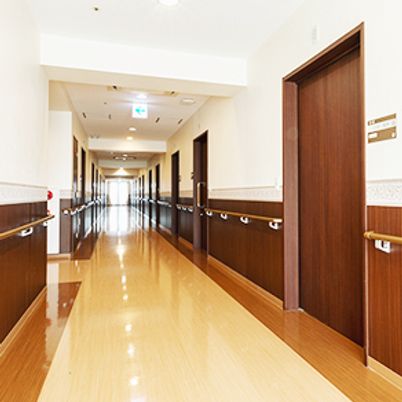 整備された綺麗な廊下