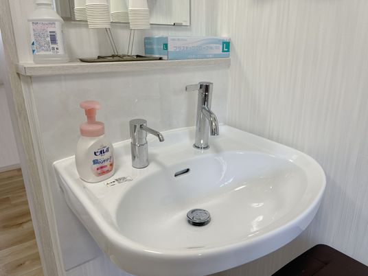 清潔な手洗い場所