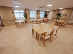 明るい共有スペース