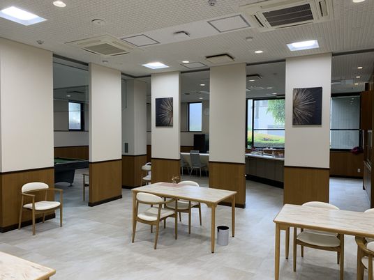 ゆったりとした共有スペース