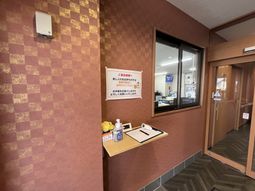 備品が整ったエントランス
