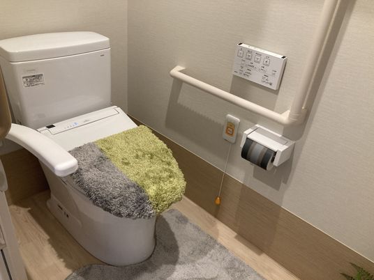 安全設計のトイレ