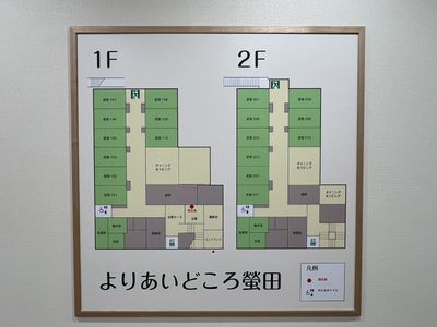 フロアガイドの看板