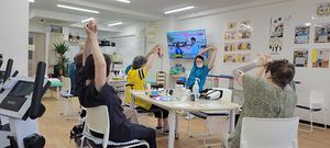 楽しい体操の様子