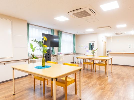 自然光が差し込む空間