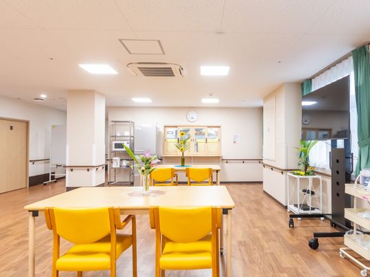 明るい共有スペース