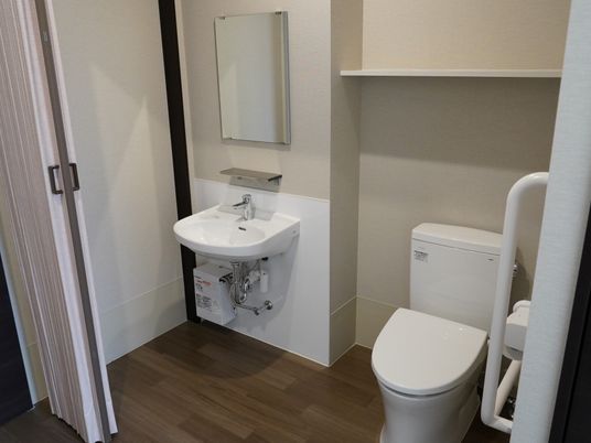 清潔なトイレと洗面台