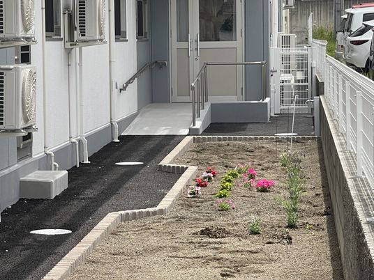 安らげるエントランス