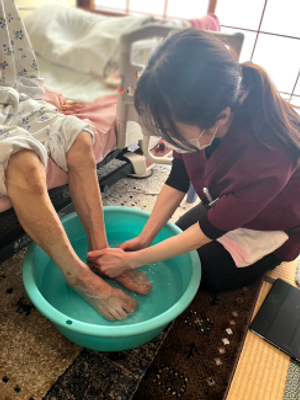 ケア中の様子