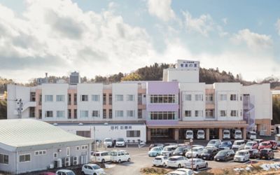 ゆったりした外観の建物