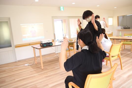 皆で運動する部屋