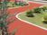 曲線の園路と花壇の庭  