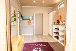 下足箱が設置されている玄関