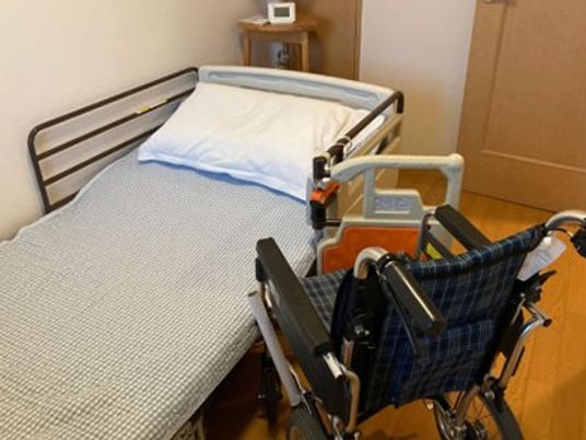 車いすのある居室  