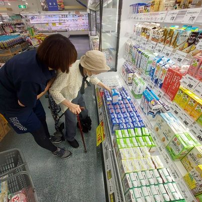 買い物中の様子
