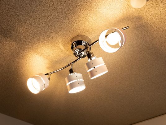 天井照明のある部屋