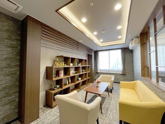 明るい共有スペース