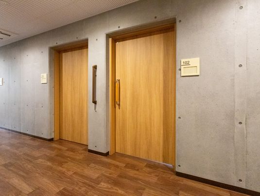 安心の広い廊下