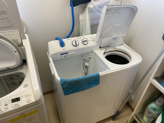 清潔な洗濯スペース