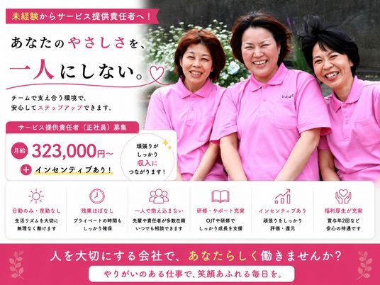 笑顔のスタッフ