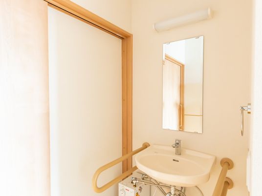 手すり付き洗面スペース