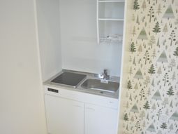 清潔感のある居室キッチン