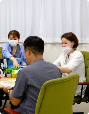 活動中のリビング