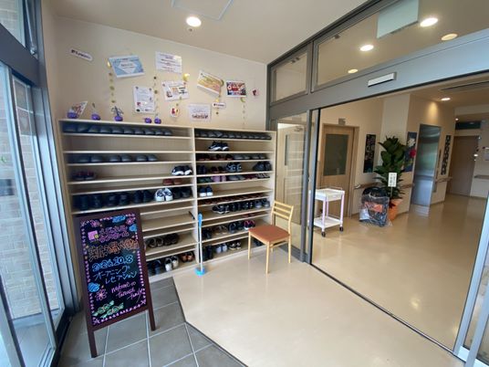 暖かなエントランス