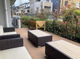 リラックスできるテラス