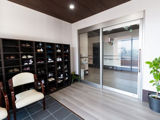 明るいエントランス