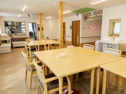 明るい共有スペース