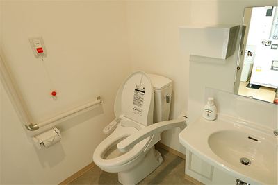 安全な設備のトイレ
