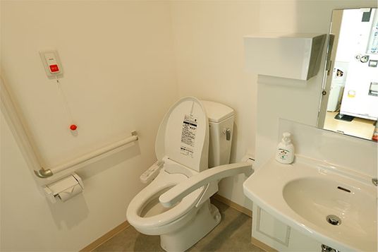 安全な設備のトイレ